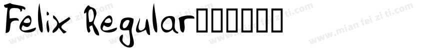Felix Regular字体转换